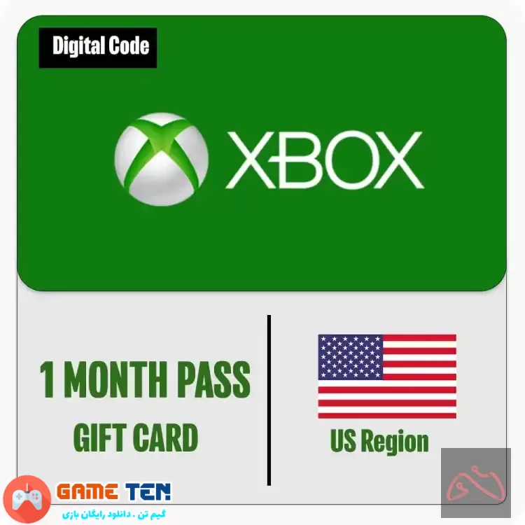 خرید ارزان گیفت کارت 1 ماهه ایکس باکس گلد Xbox Live Game Pass Core 1 Month